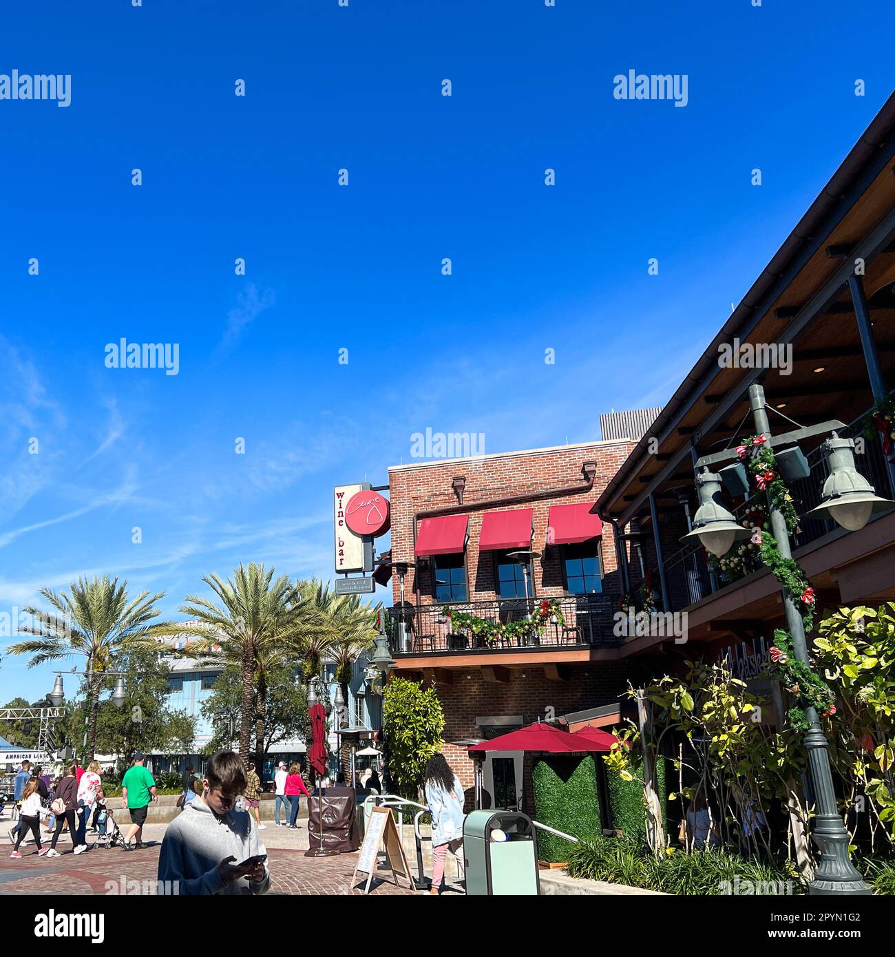 Orlando,FL USA December 28, 2021 People shopping and going to