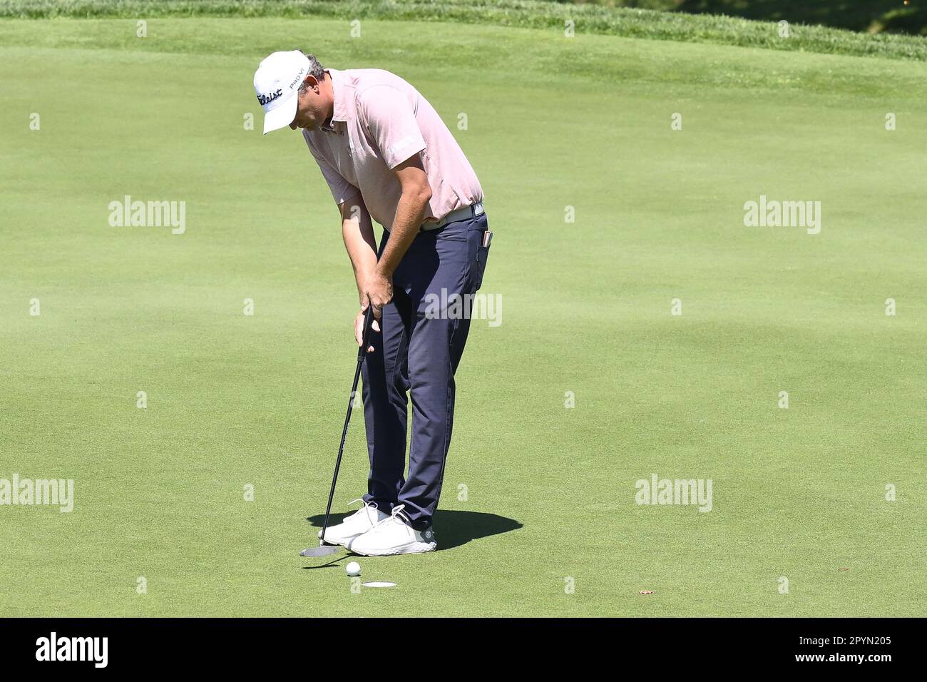 Rome, Italy. 04th May, 2023. Gunner WIEBE (USA) during the DS Automobiles 80° Open d'Italia Day 1 May 4, 2023 at the Marco Simone Golf &amp; Country Club in Rome, Italy. Credit: Live Media Publishing Group/Alamy Live News Stock Photo