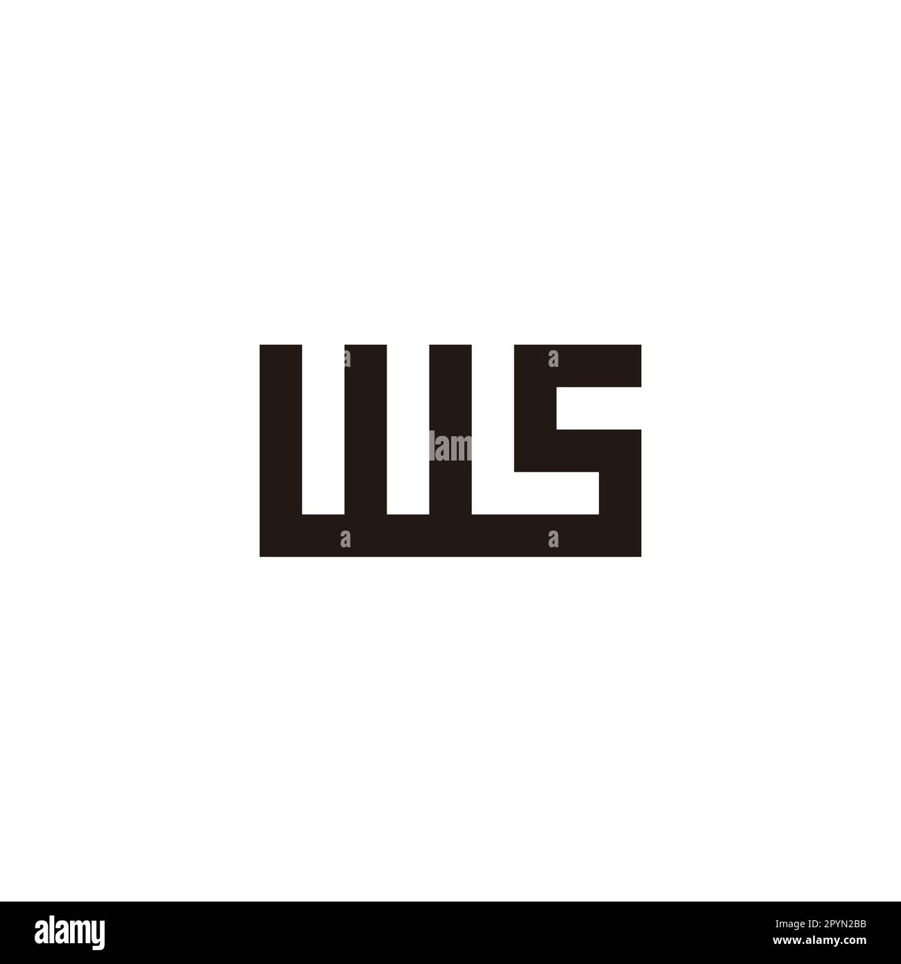 letter-w-l-and-s-square-geometric-symbol-simple-logo-vector-stock