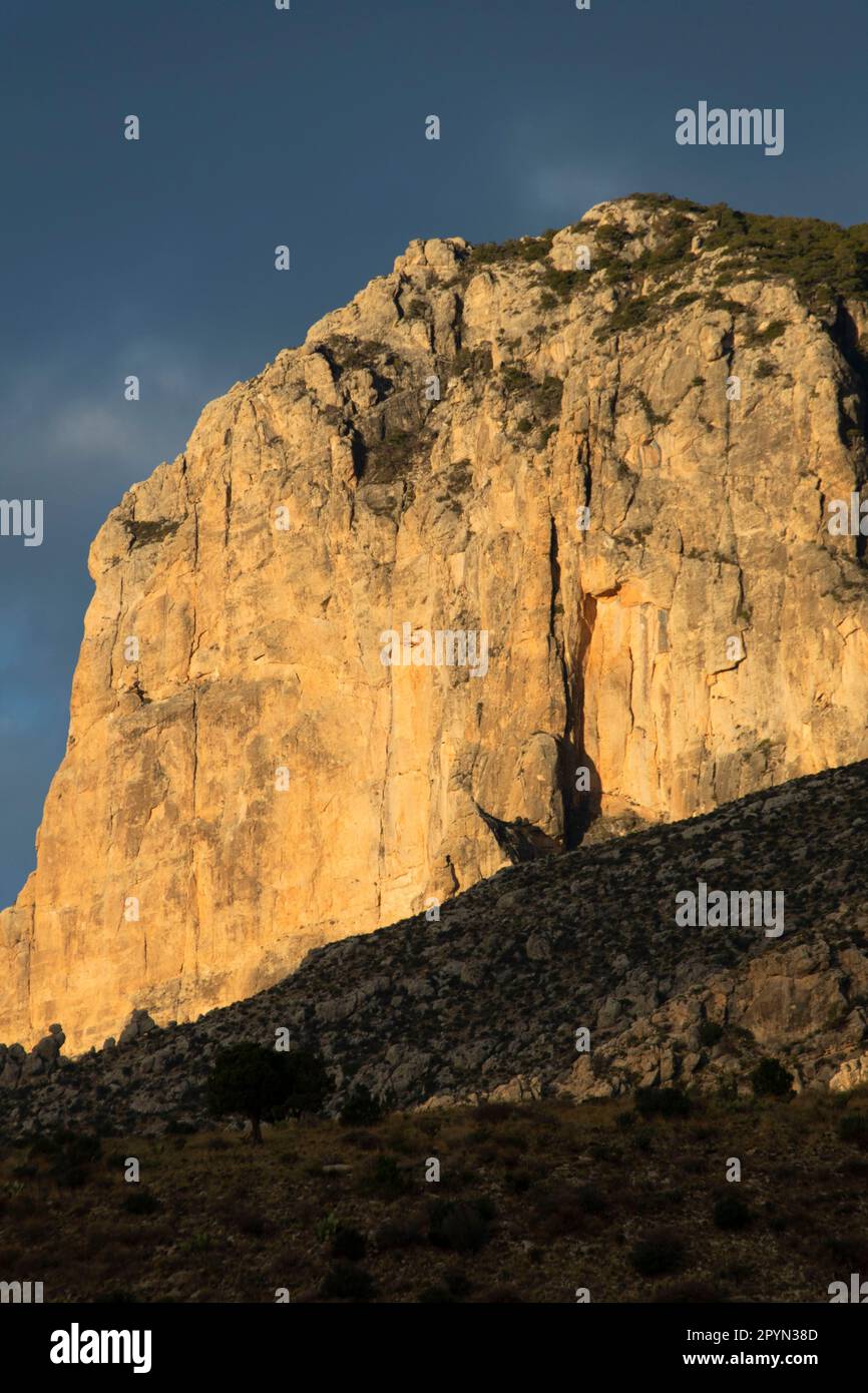 El Capitan from Pinery Trail Guadalupe - El Capitan From Pinery Trail Guadalupe Mountains National Park Texas 2PYN38D 