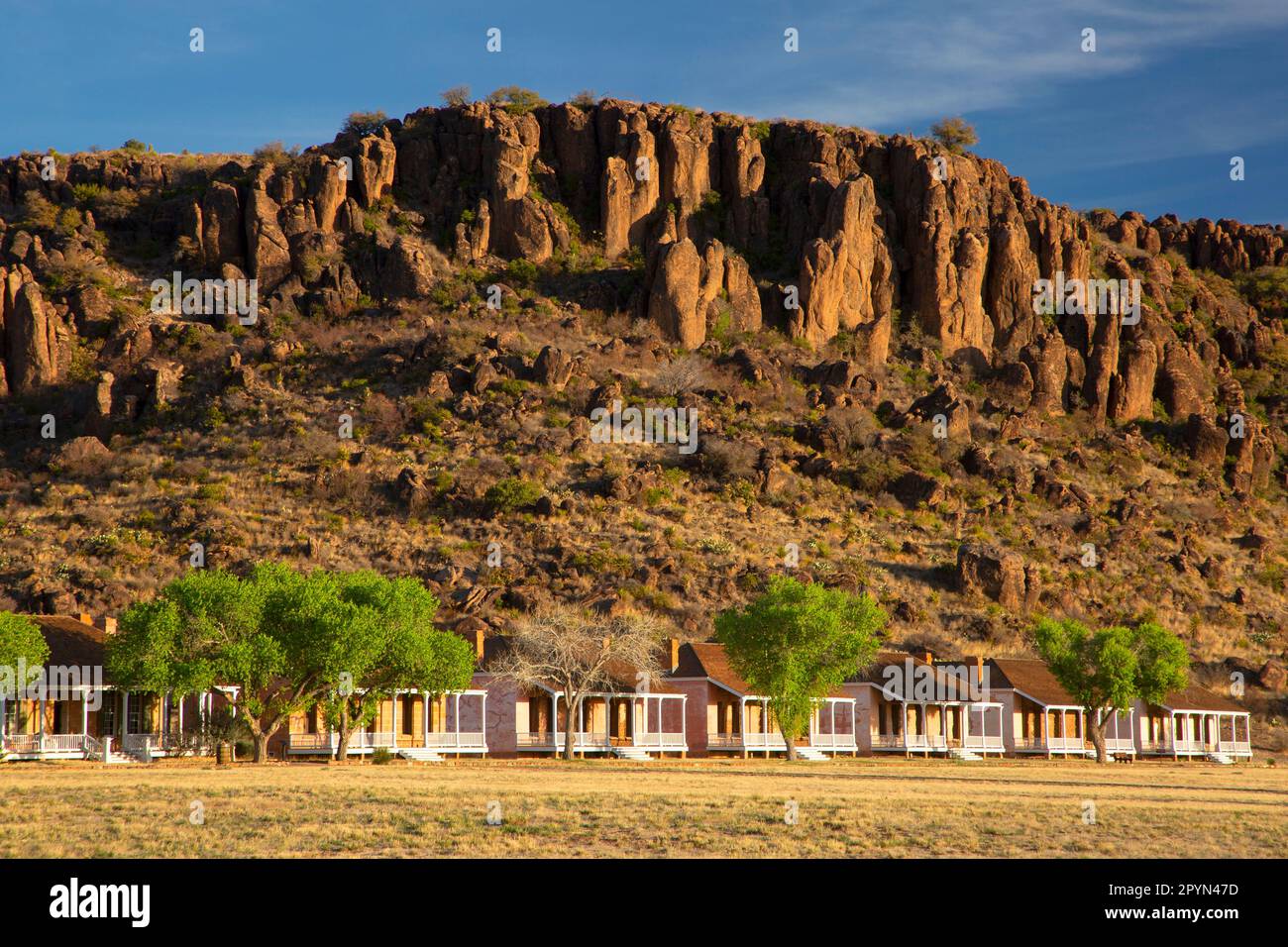 Officers' Row, Fort Davis National Historic Site, Texas Stock Photo - Alamy