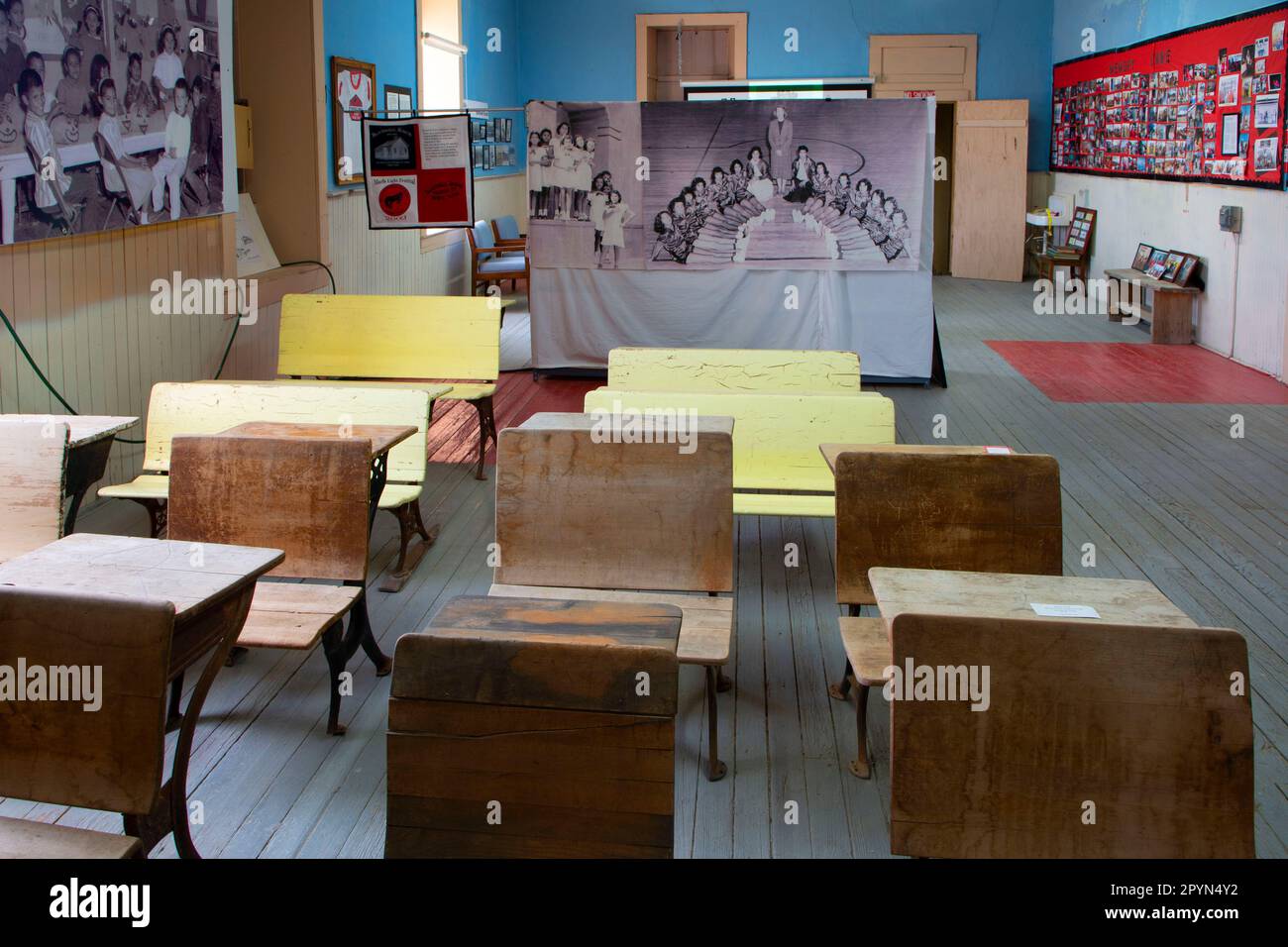 School displays, Blackwell School National Historic Site, Marfa, Texas