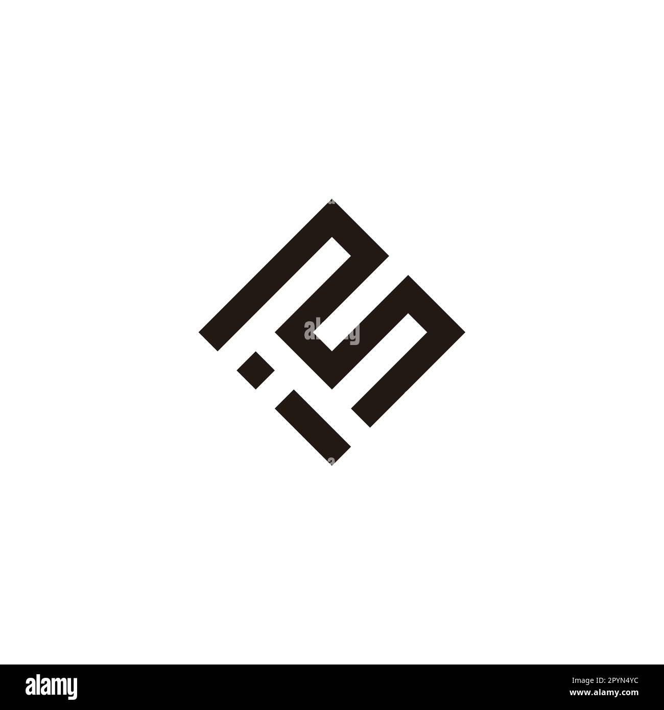 Letter i and M square geometric simple symbol logo vector Stock Vector ...