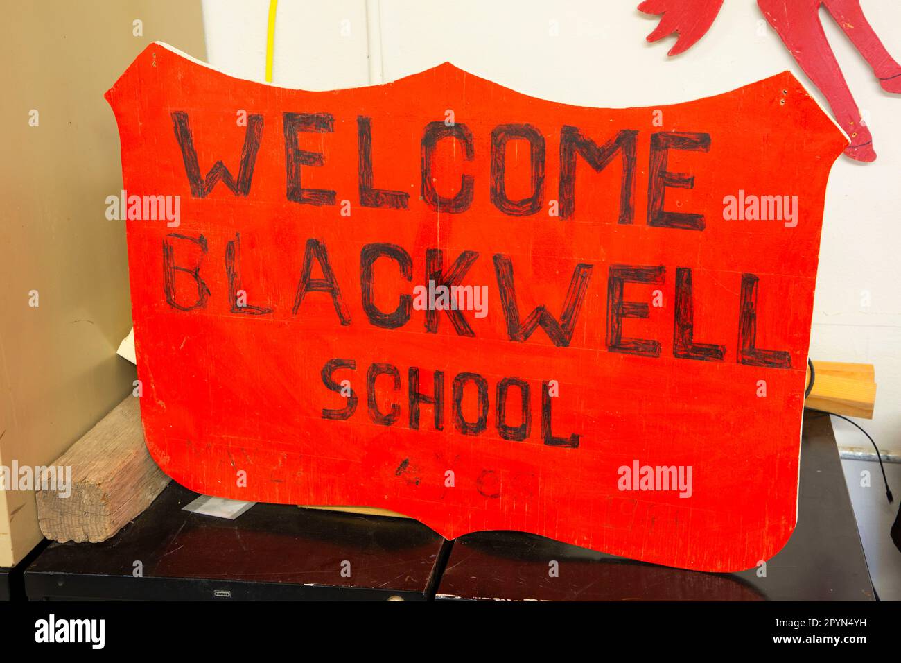 shield, Blackwell School National Historic Site, Marfa, Texas