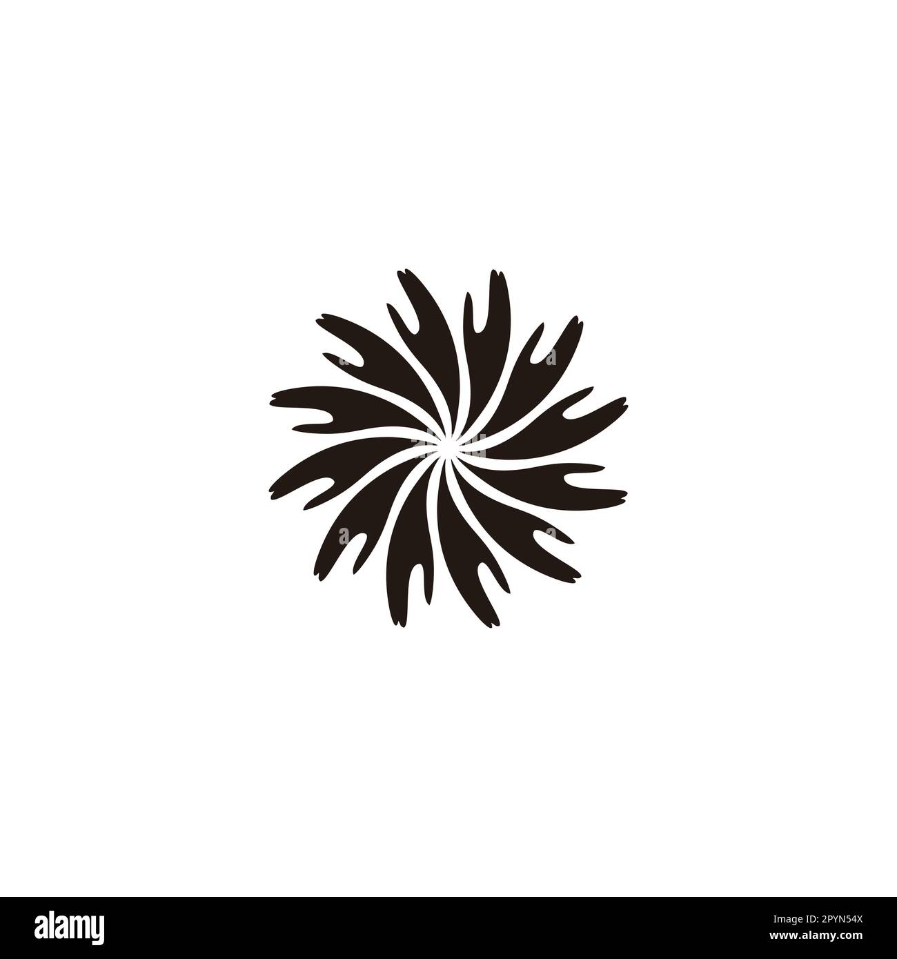 Splashes, circular geometric simple symbol logo vector Stock Vector ...