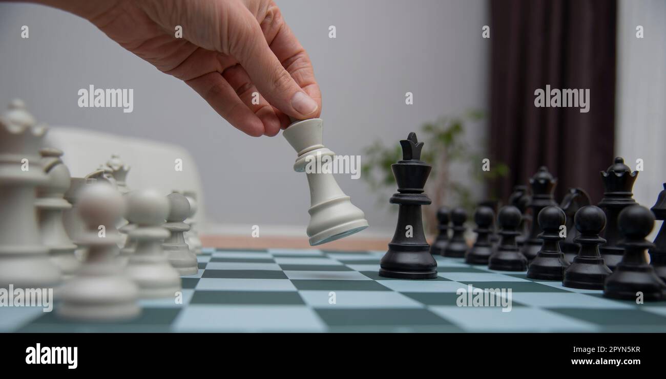 Analysis Chess Game Stock Photo 1129906568