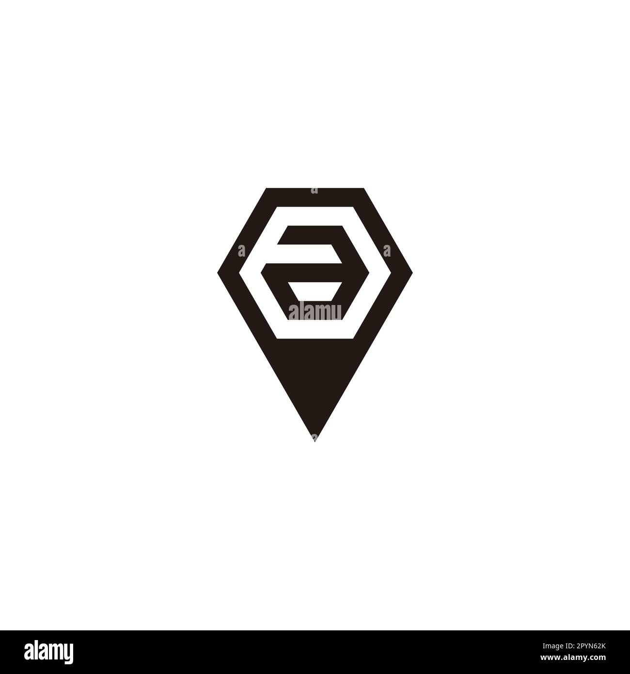 Letter a pencil, polygon geometric symbol simple logo vector Stock Vector