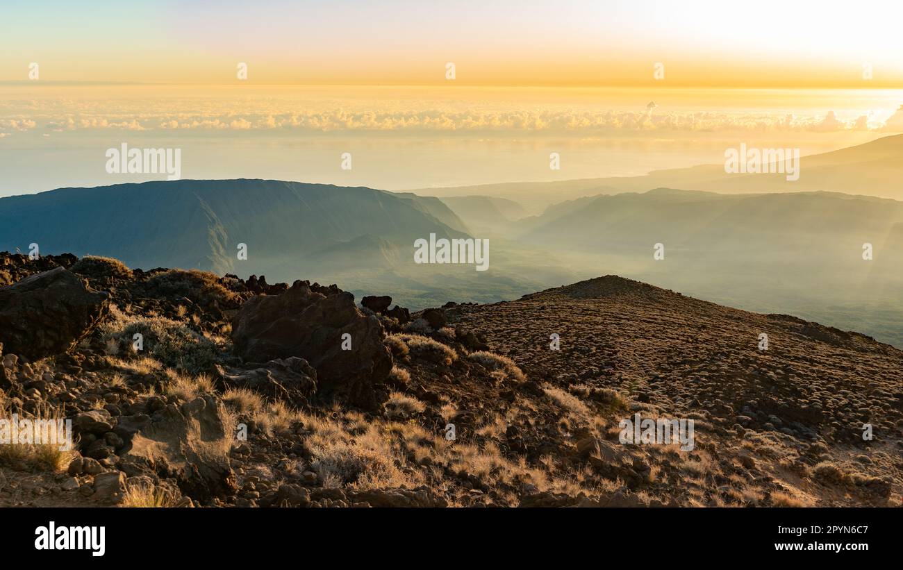 Hiking the Piton des Neiges (Snow Peak), a massive shield volcano on