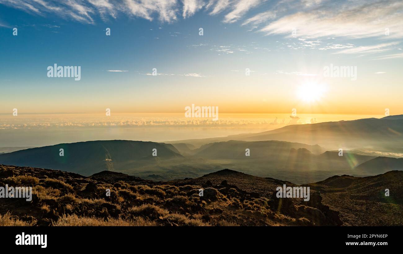 Hiking the Piton des Neiges (Snow Peak), a massive shield volcano on