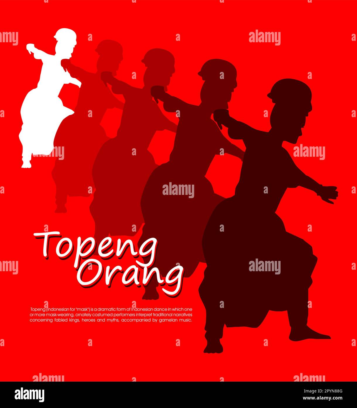 Indonesia girl dance Stock Vector Images - Alamy