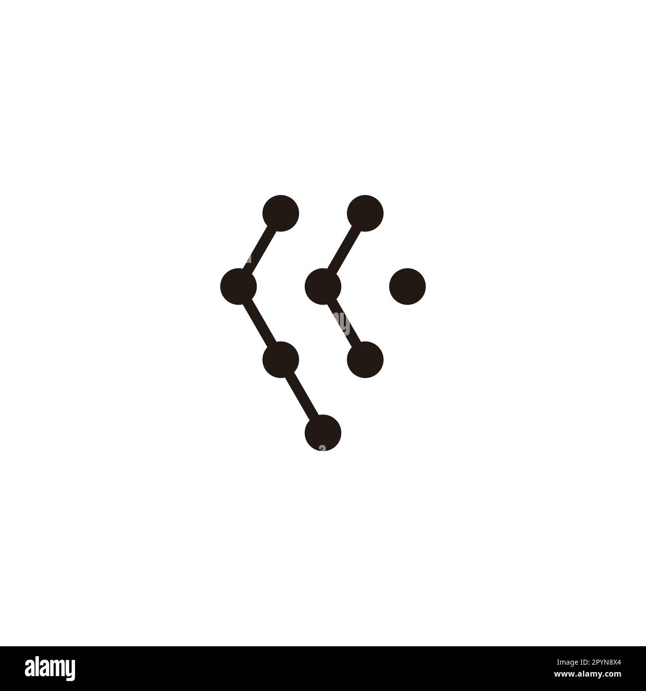 Letter rr diamond, molecules geometric symbol simple logo vector Stock Vector