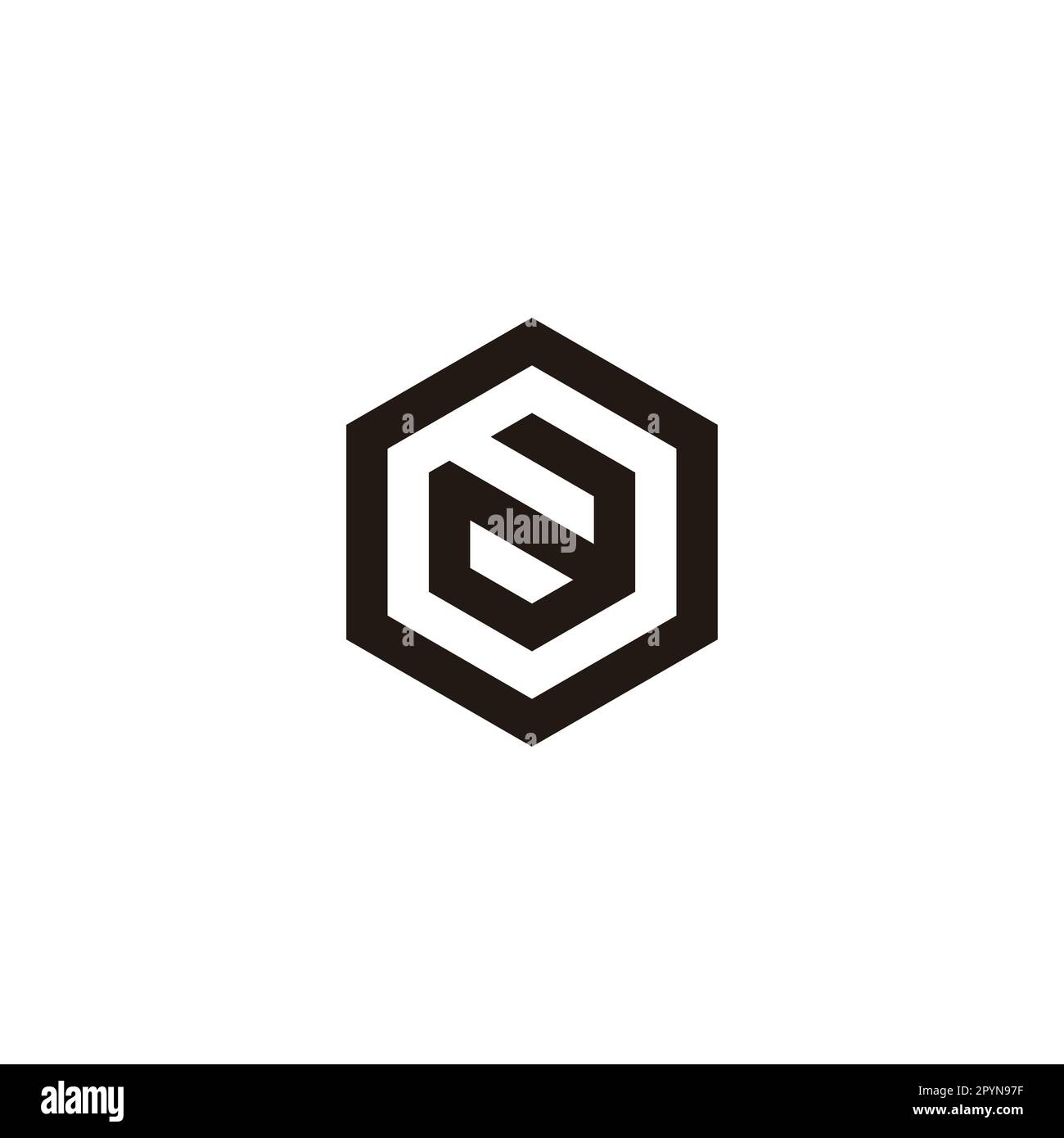 Letter a in o, hexagon geometric symbol simple logo vector Stock Vector ...