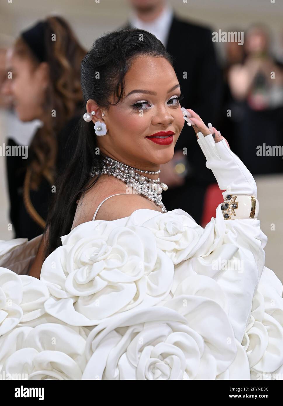 New York, USA. May 1st, 2023. Rihanna arriving at The Met Gala 2023