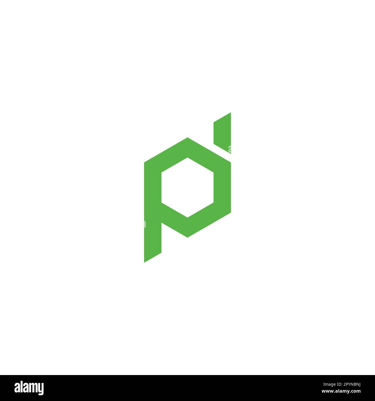 Letter Pd dP P d hexagon geometric symbol simple logo vector Stock ...