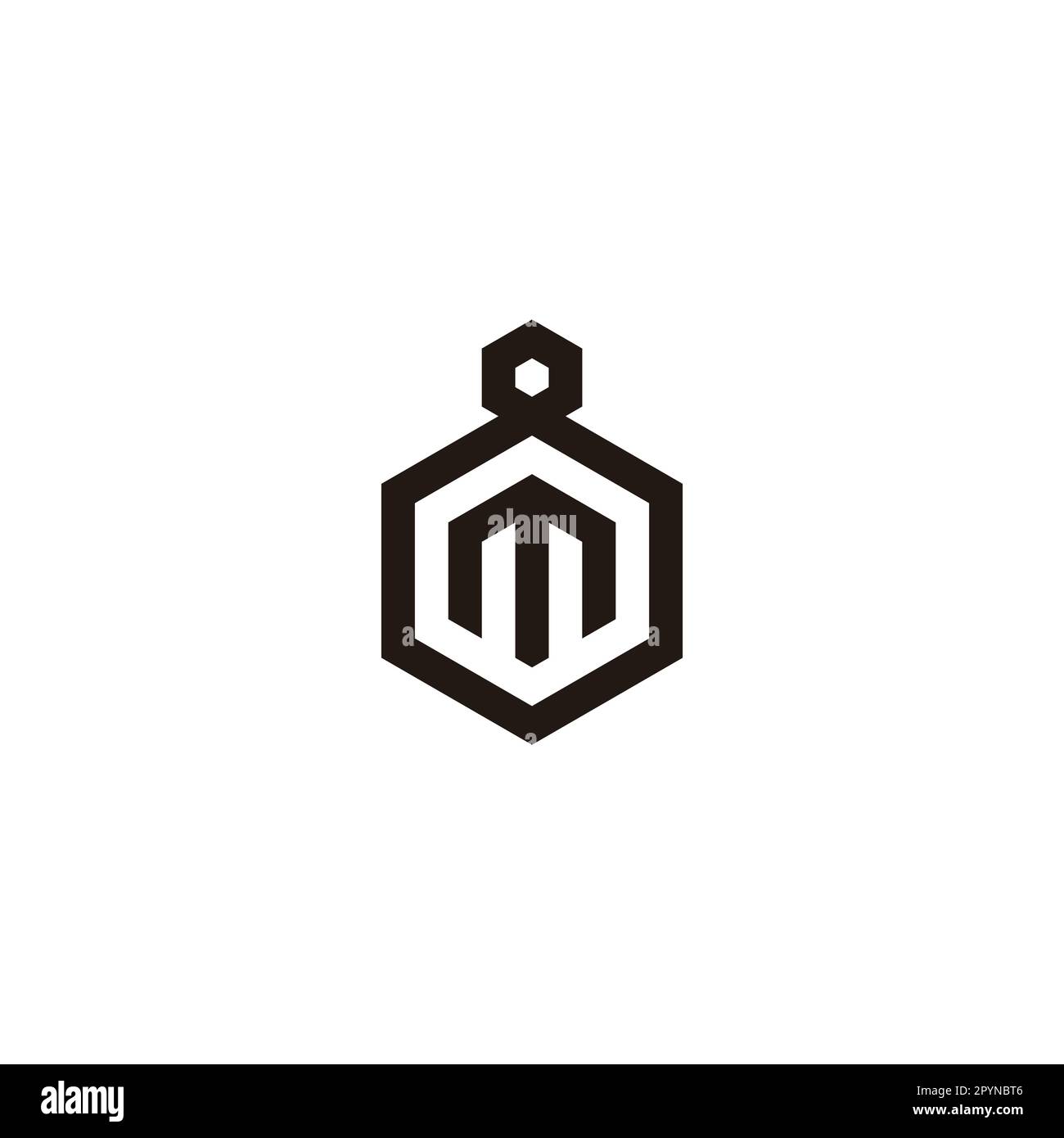 Letter m in 8, hexagon geometric symbol simple logo vector Stock Vector ...