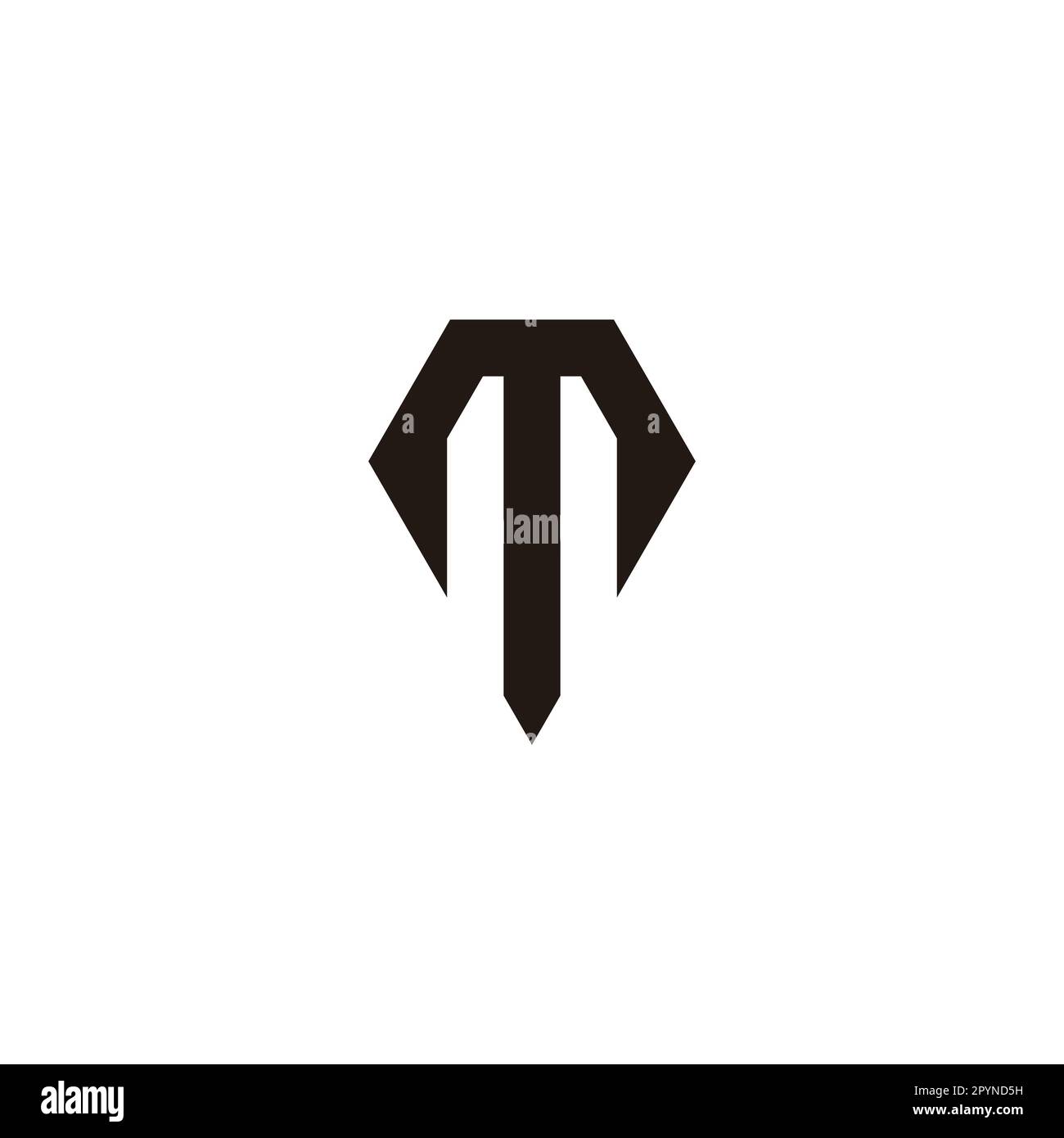 Letter M diamond, unique geometric symbol simple logo vector Stock Vector