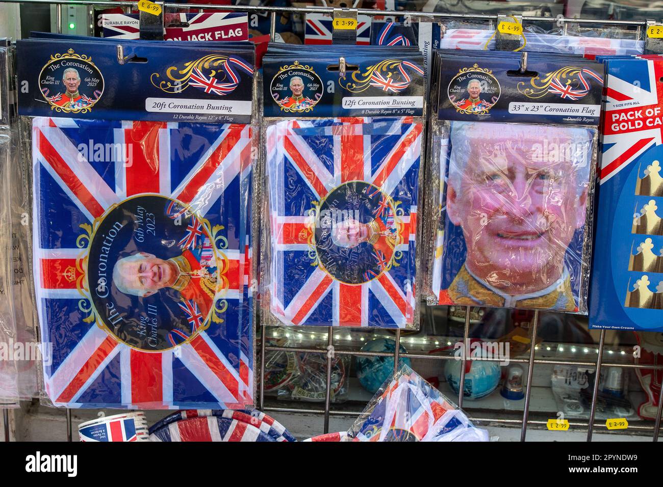 Windsor, Berkshire, UK. 4th May, 2023. Gift and souvenir shops in