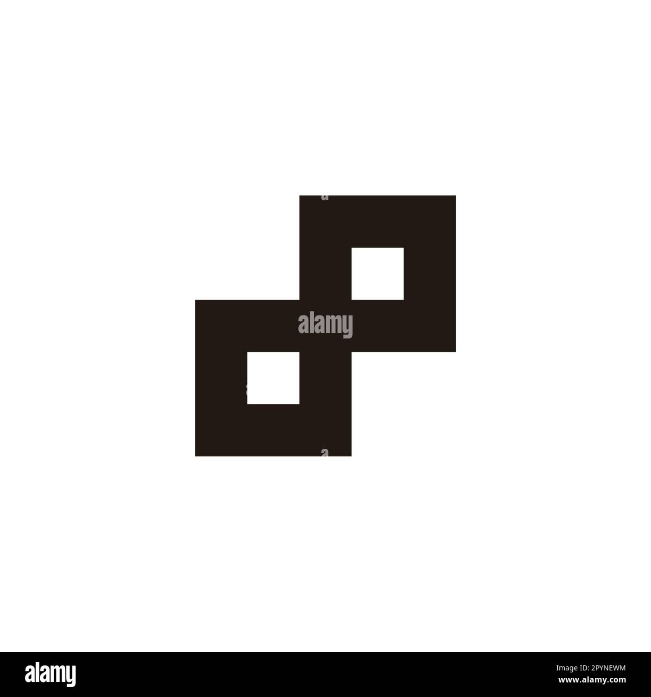 Letter dP square geometric symbol simple logo vector Stock Vector Image