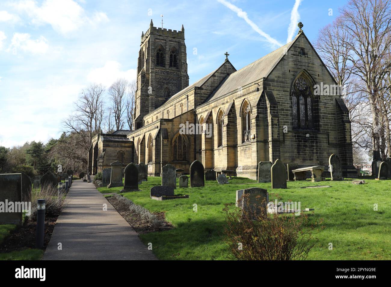 St Mary's Church, Stannington, Northumberland Stock Photo Alamy