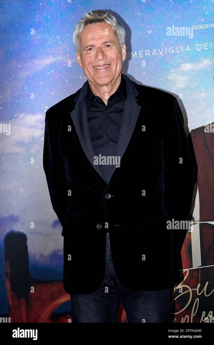 Rome, Italy. 4th May, 2023. Italian Singer Claudio Baglioni attends the  photocall for Tutti Su! Happy Birthday Claudio at Cinema Barberini on May  4th, 2023 in Rome, Italy. Credit: dpa/Alamy Live News