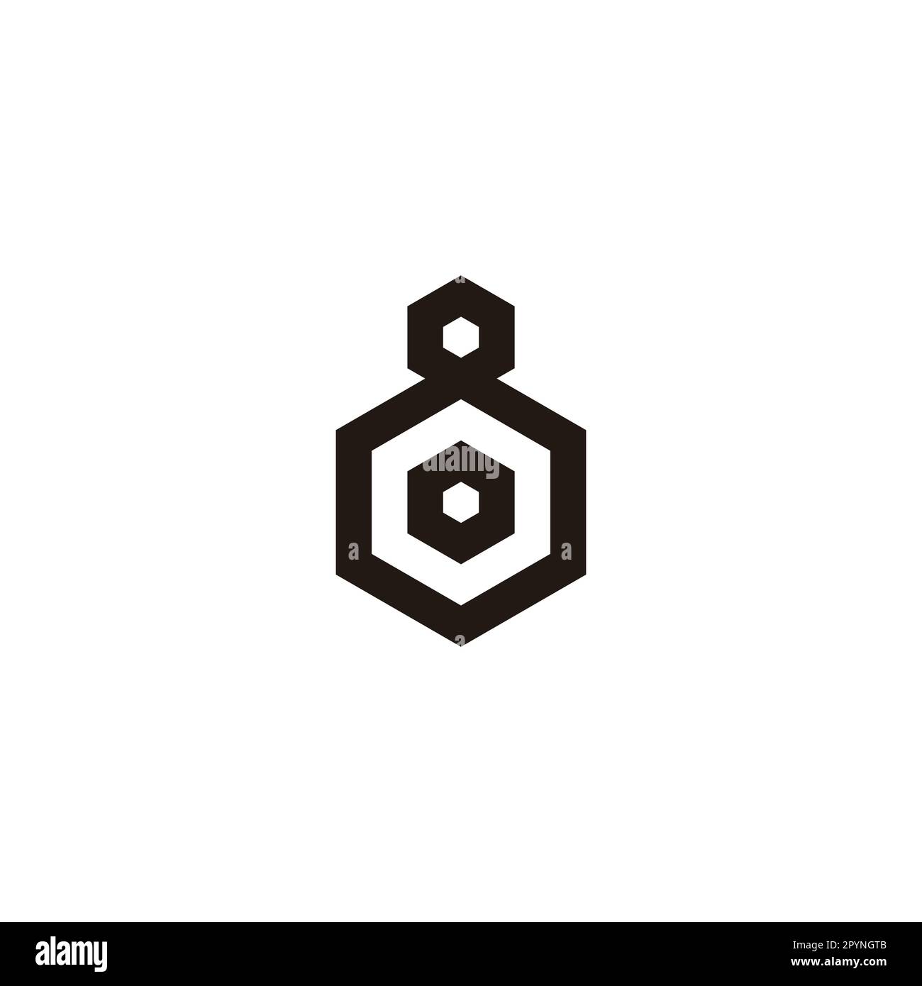 Letter o in 8, hexagon geometric symbol simple logo vector Stock Vector ...