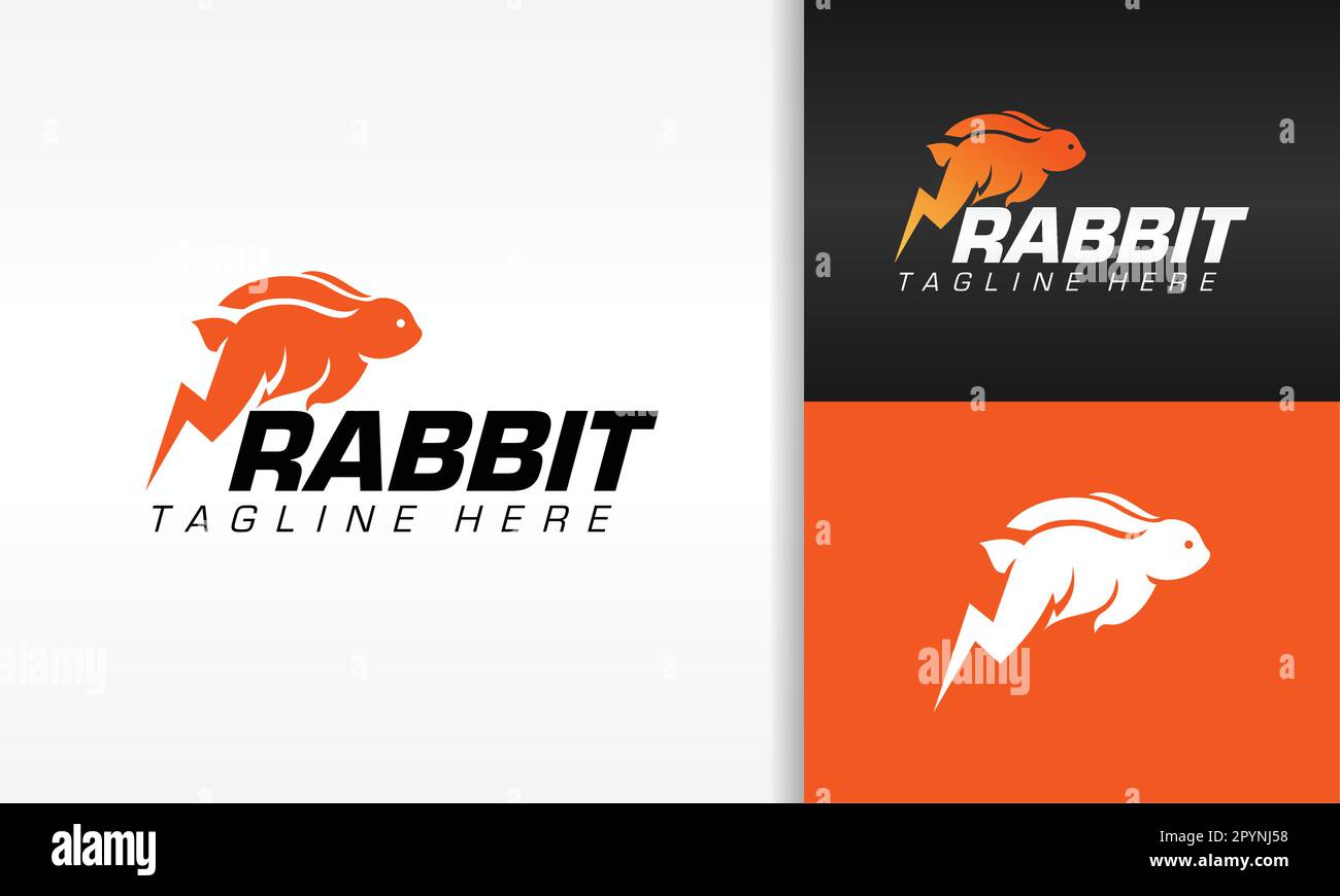 Cute bunny logo Stock Vector Images - Alamy
