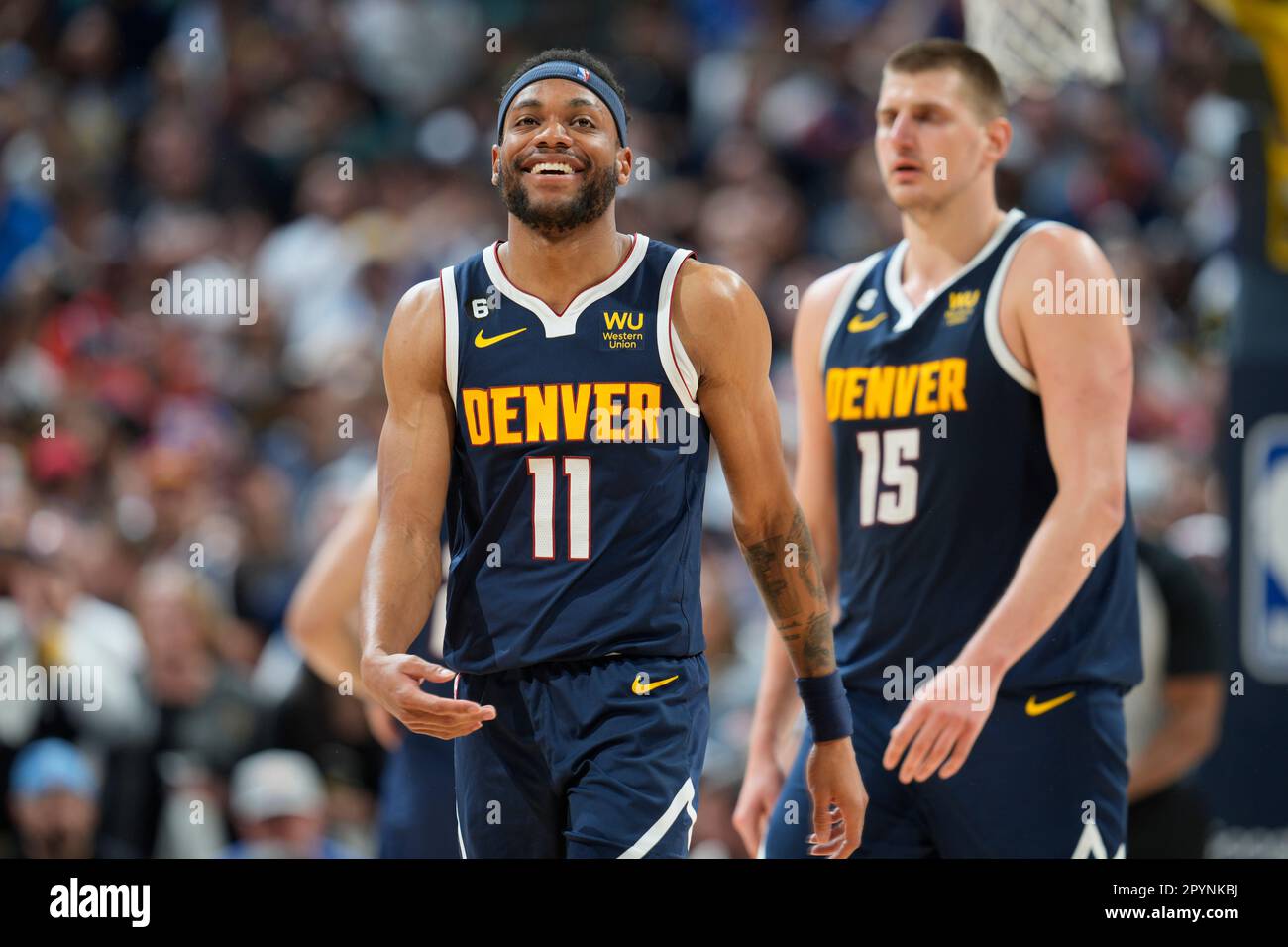 Denver Nuggets forward Bruce Brown (11) in the second half of Game 2 of
