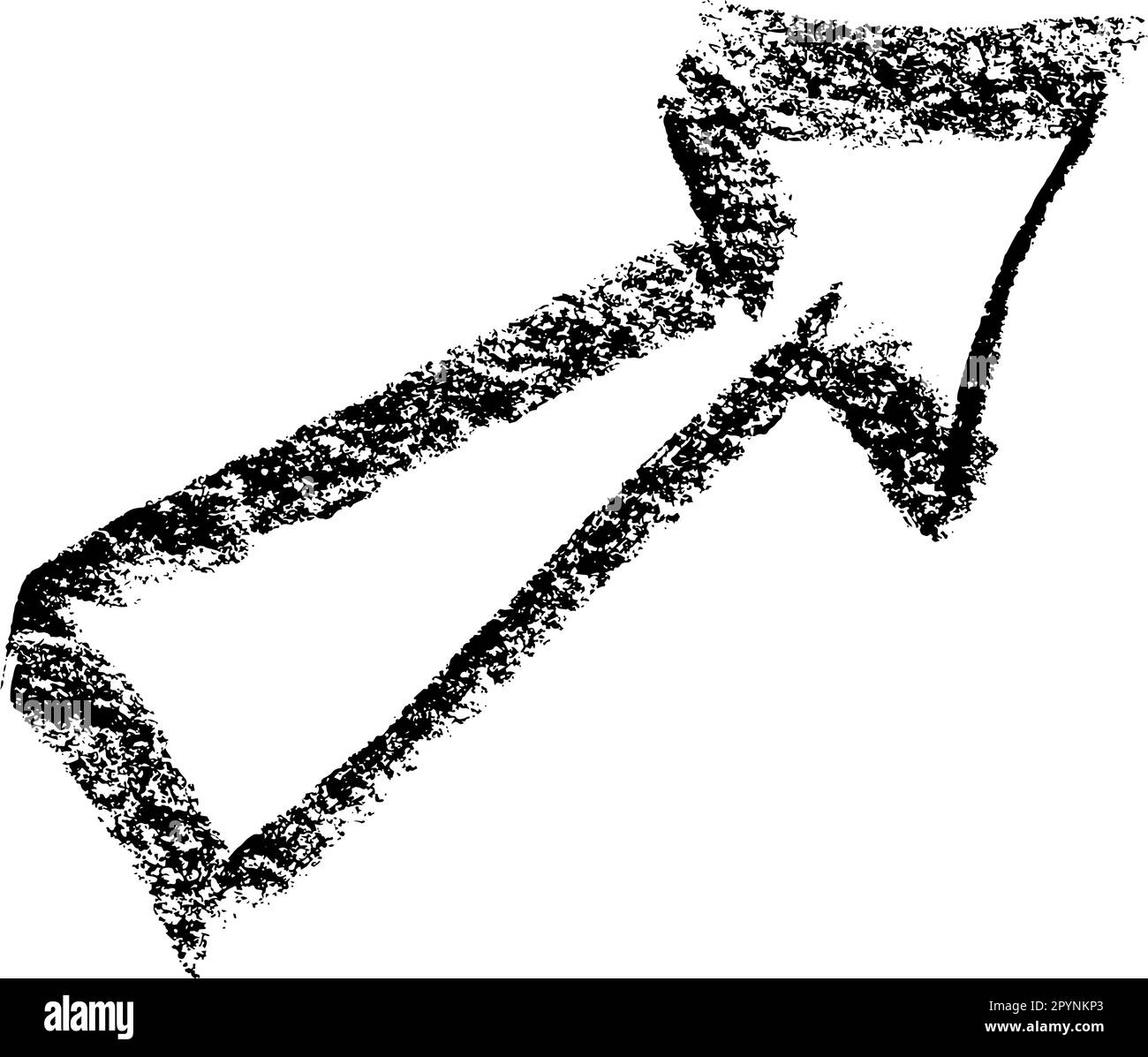 Chalk Texture Up Arrow Sign Stock Vector Image & Art Alamy