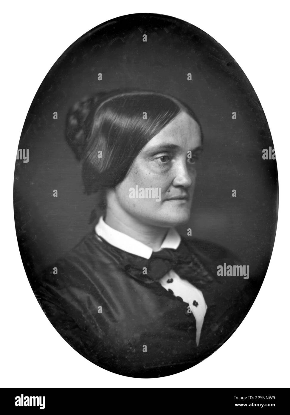 Charlotte Cushman. Portrait of the American stage actress, Charlotte Saunders Cushman (1816-1876), c. 1850 Stock Photo