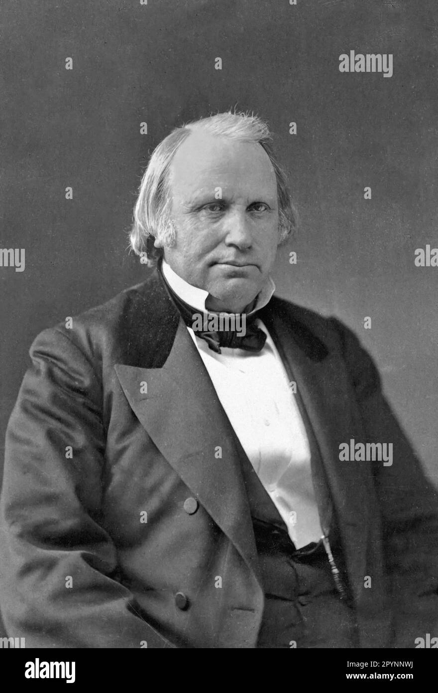 Henry Wilson. Portrait of the 18th Vice President of the United States, Henry Wilson (born Jeremiah Jones Colbath; 1812-1875), c. 1873 Stock Photo