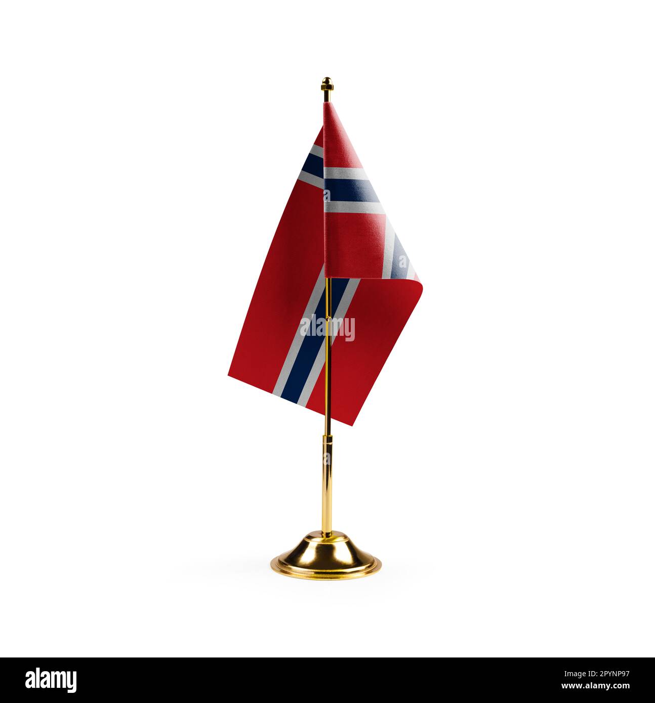 Small national flag of the Norway on a white background Stock Photo - Alamy