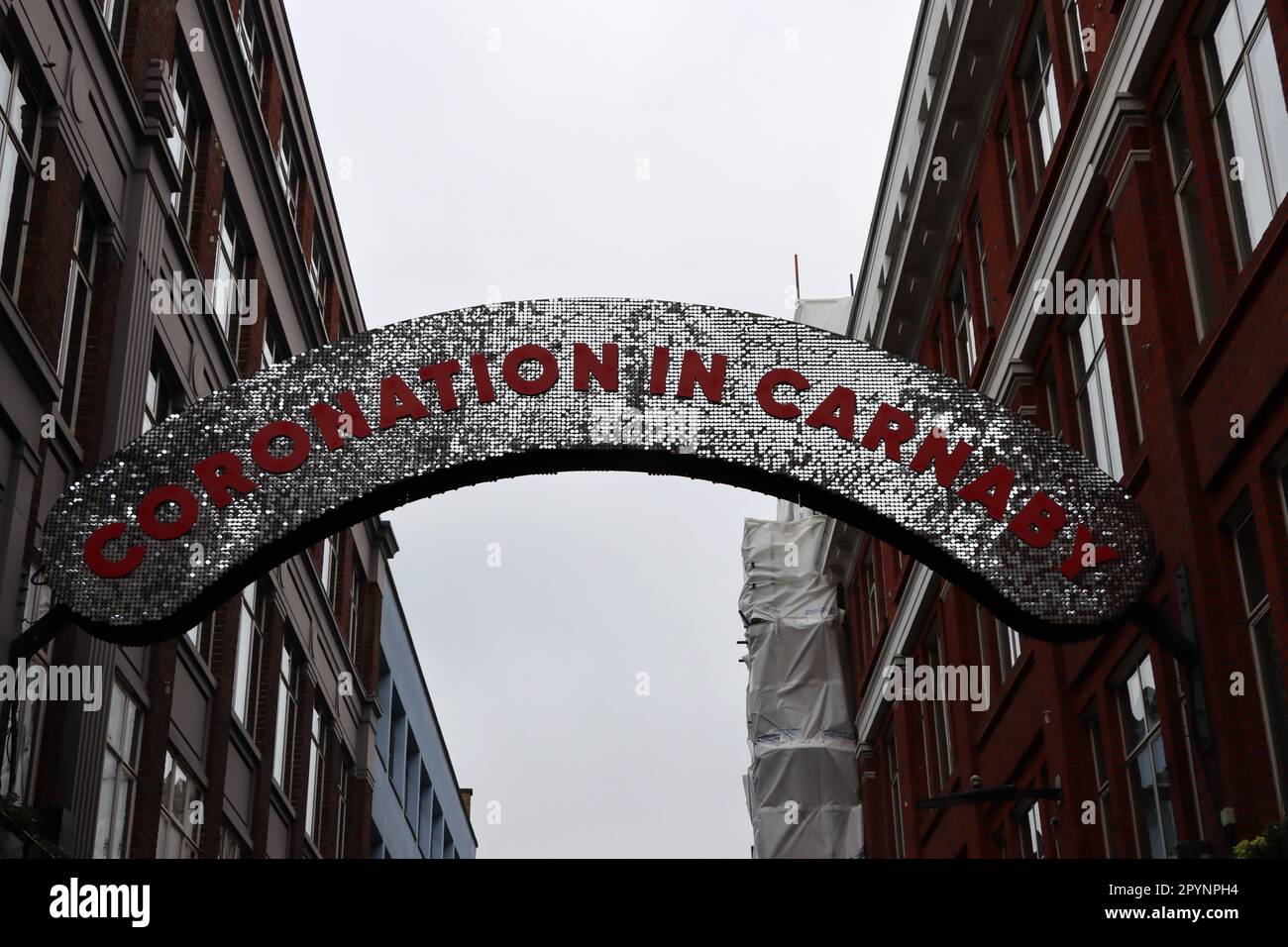 Coronation in Carnaby, London Stock Photo