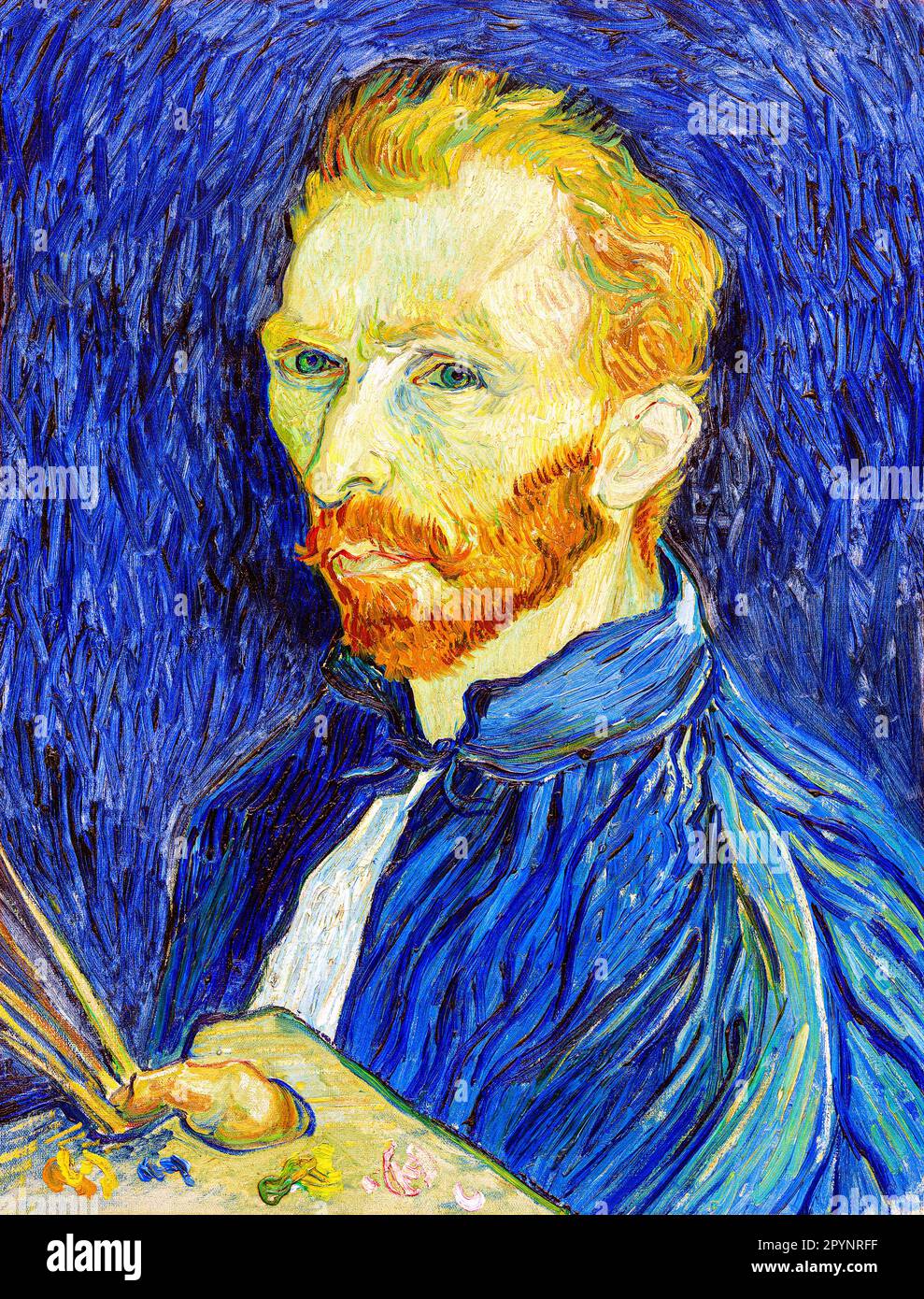 SelfPortrait by Vincent Van Gogh. Original from The National Gallery of Art Stock Photo Alamy