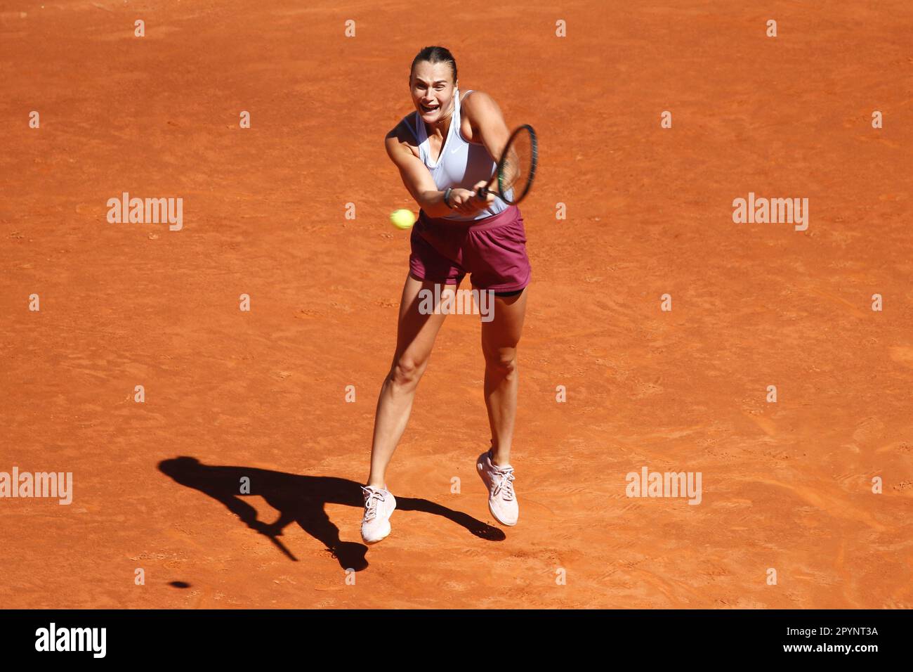 Madrid, Spain. 3rd May, 2023. Aryna Sabalenka (BLR) Tennis : Aryna Sabalenka during singles semi-final match against Maria Sakkari on the WTA 1000 tournaments Mutua Madrid Open tennis tournament at the Caja Magica in Madrid, Spain . Credit: Mutsu Kawamori/AFLO/Alamy Live News Stock Photo