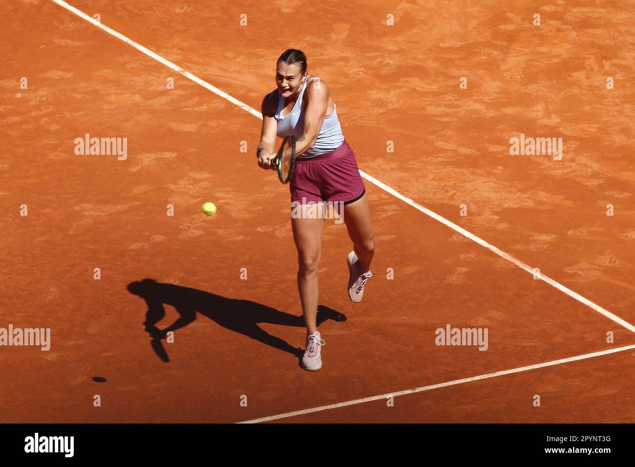 Madrid, Spain. 3rd May, 2023. Aryna Sabalenka (BLR) Tennis : Aryna Sabalenka during singles semi-final match against Maria Sakkari on the WTA 1000 tournaments Mutua Madrid Open tennis tournament at the Caja Magica in Madrid, Spain . Credit: Mutsu Kawamori/AFLO/Alamy Live News Stock Photo