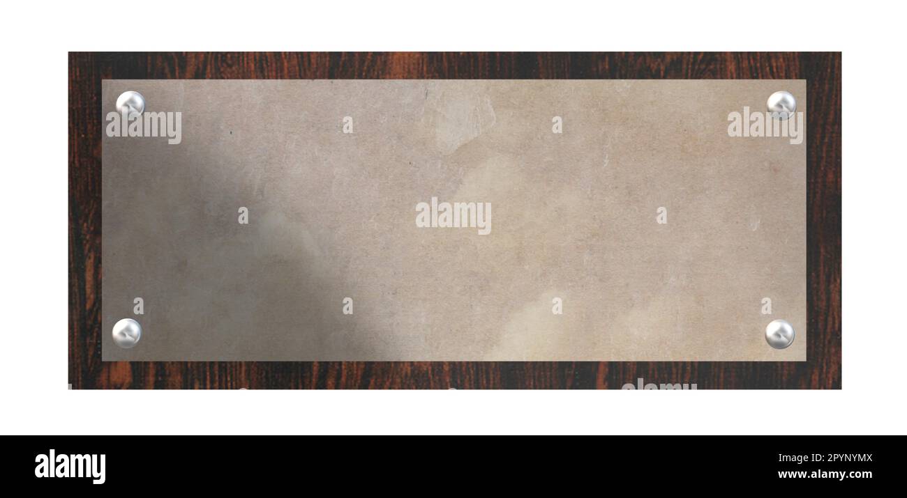 Wooden Name Plate Stock Vector Image & Art Alamy