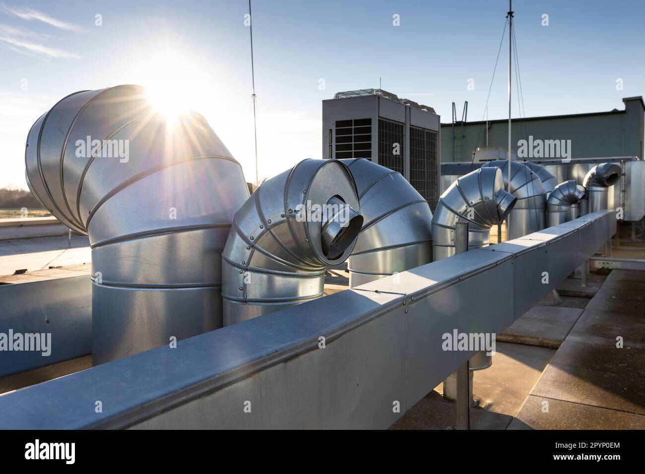 External unit of commercial air conditioning and ventilation system