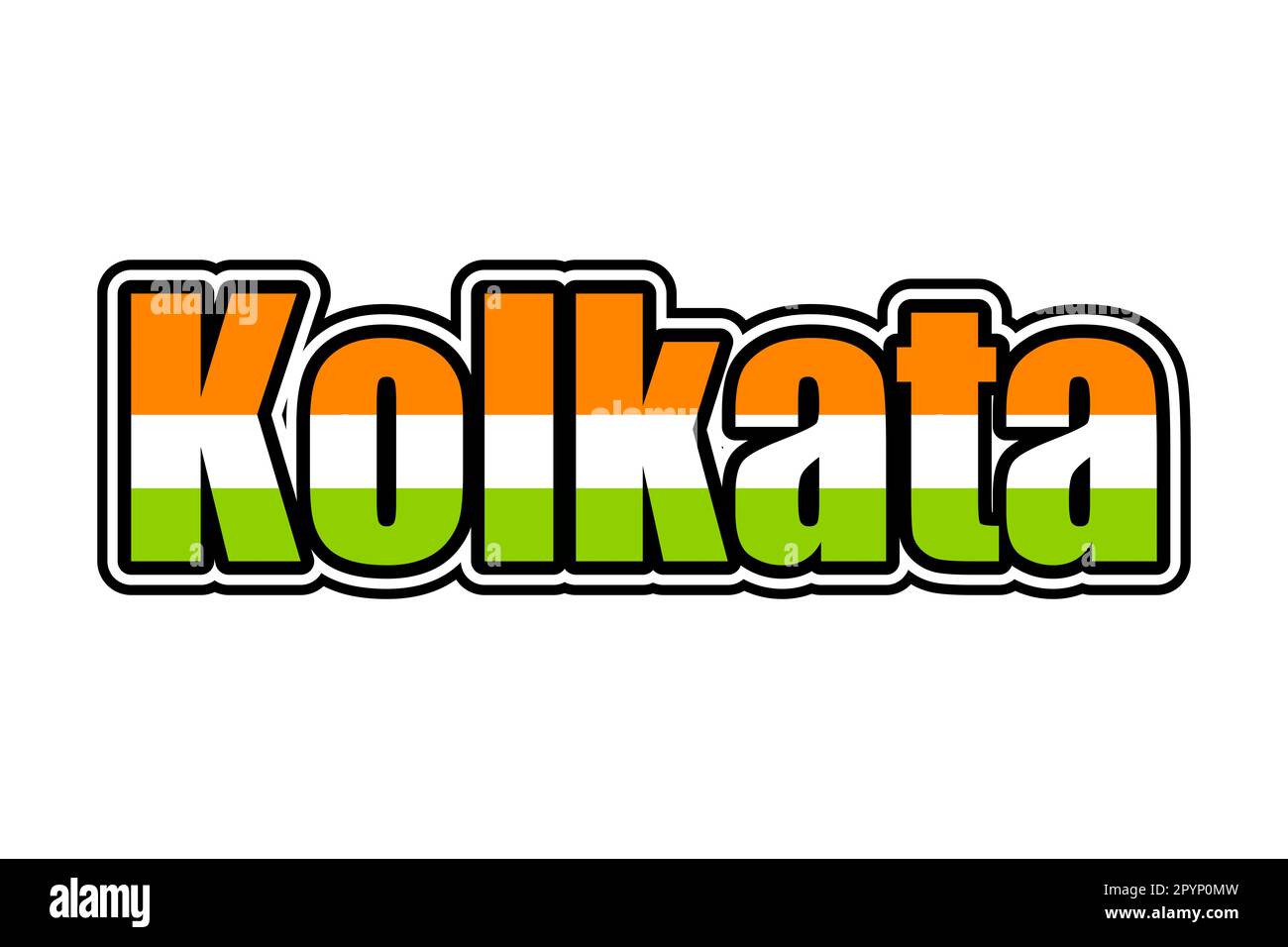 Kolkata symbol icon with Indian flag colors Stock Photo Alamy