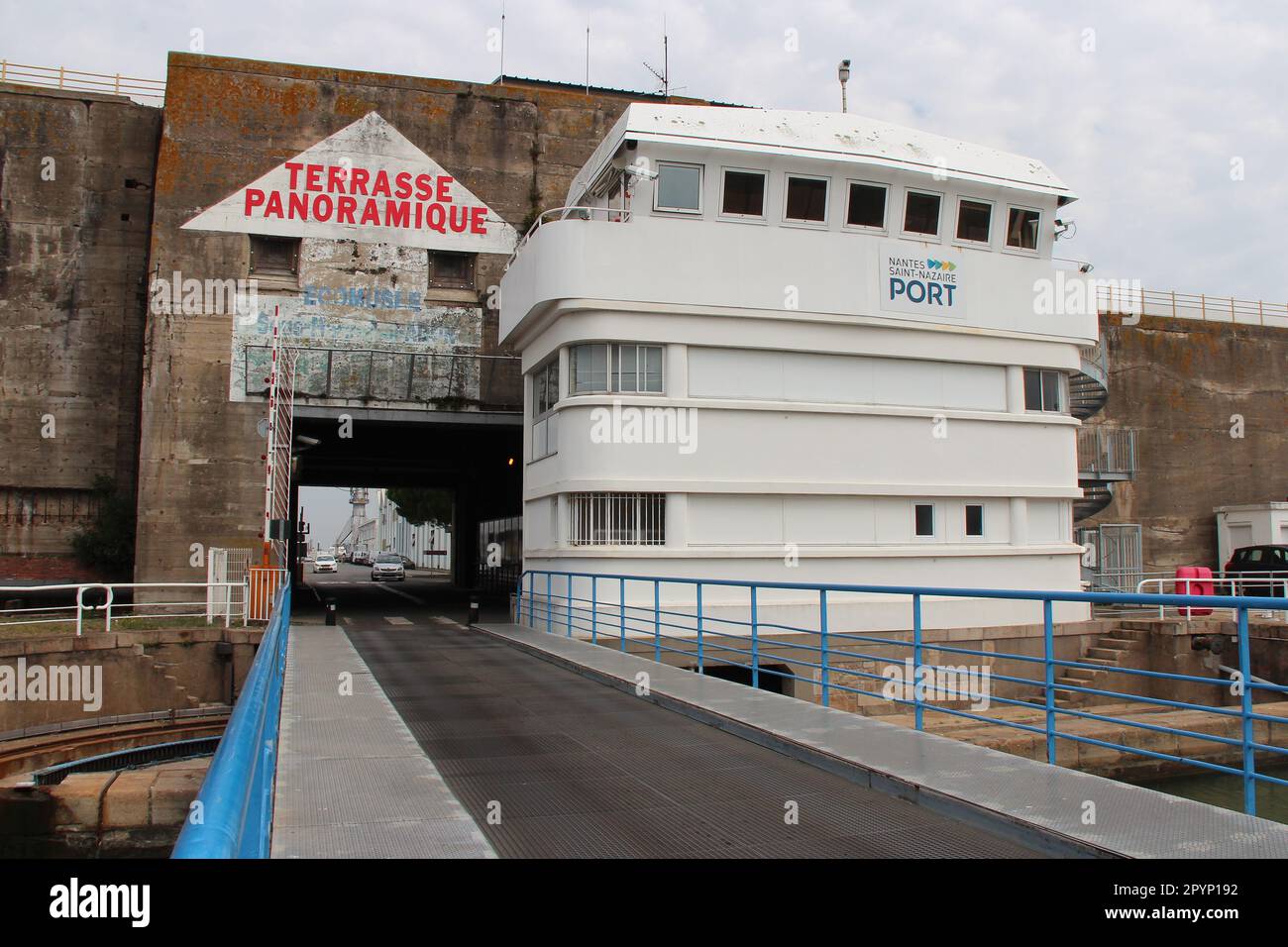 concrete buildings at the port of saintnazaire (france Stock Photo Alamy