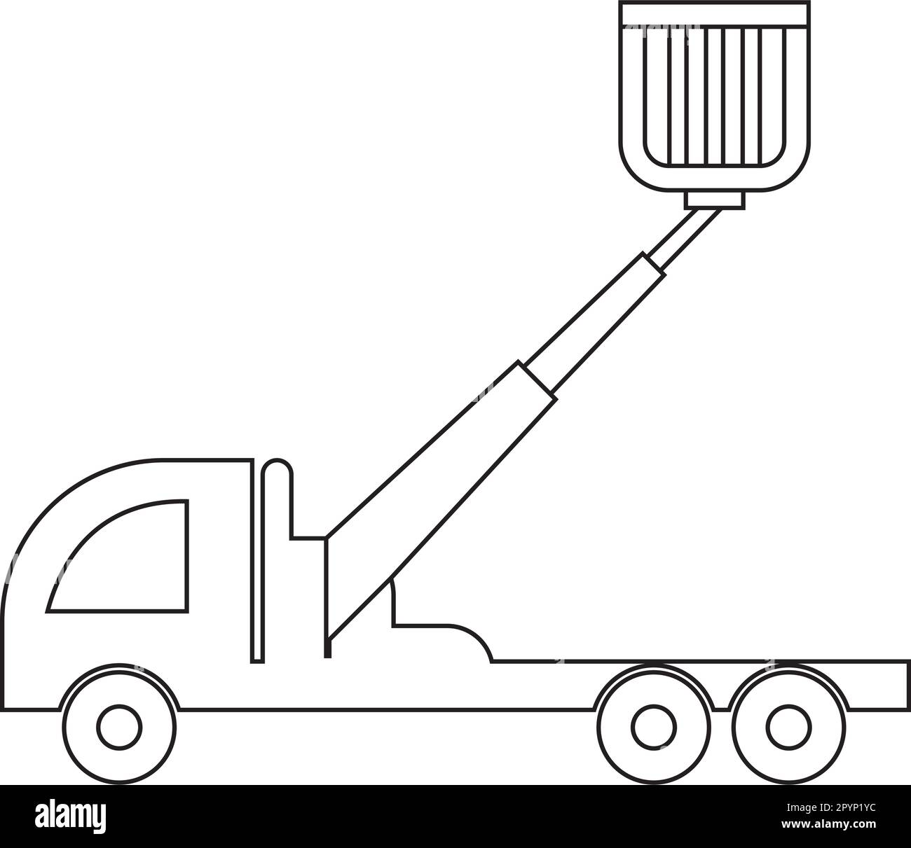 Lifting machine icon vector illustration symbol design Stock Vector