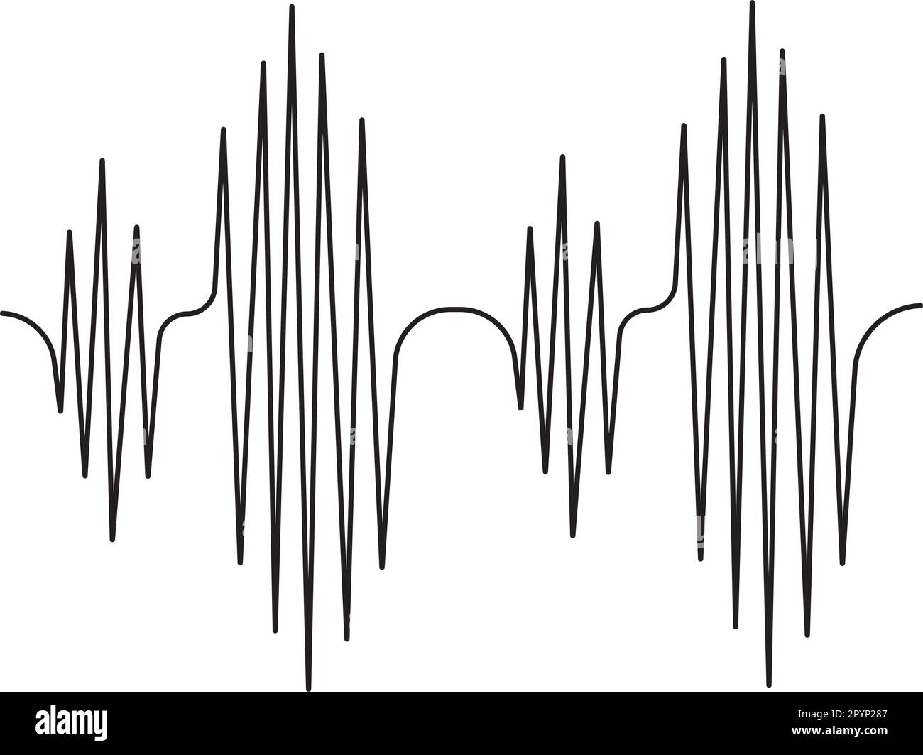 Sound Wave icon vector illustration template design Stock Vector Image ...