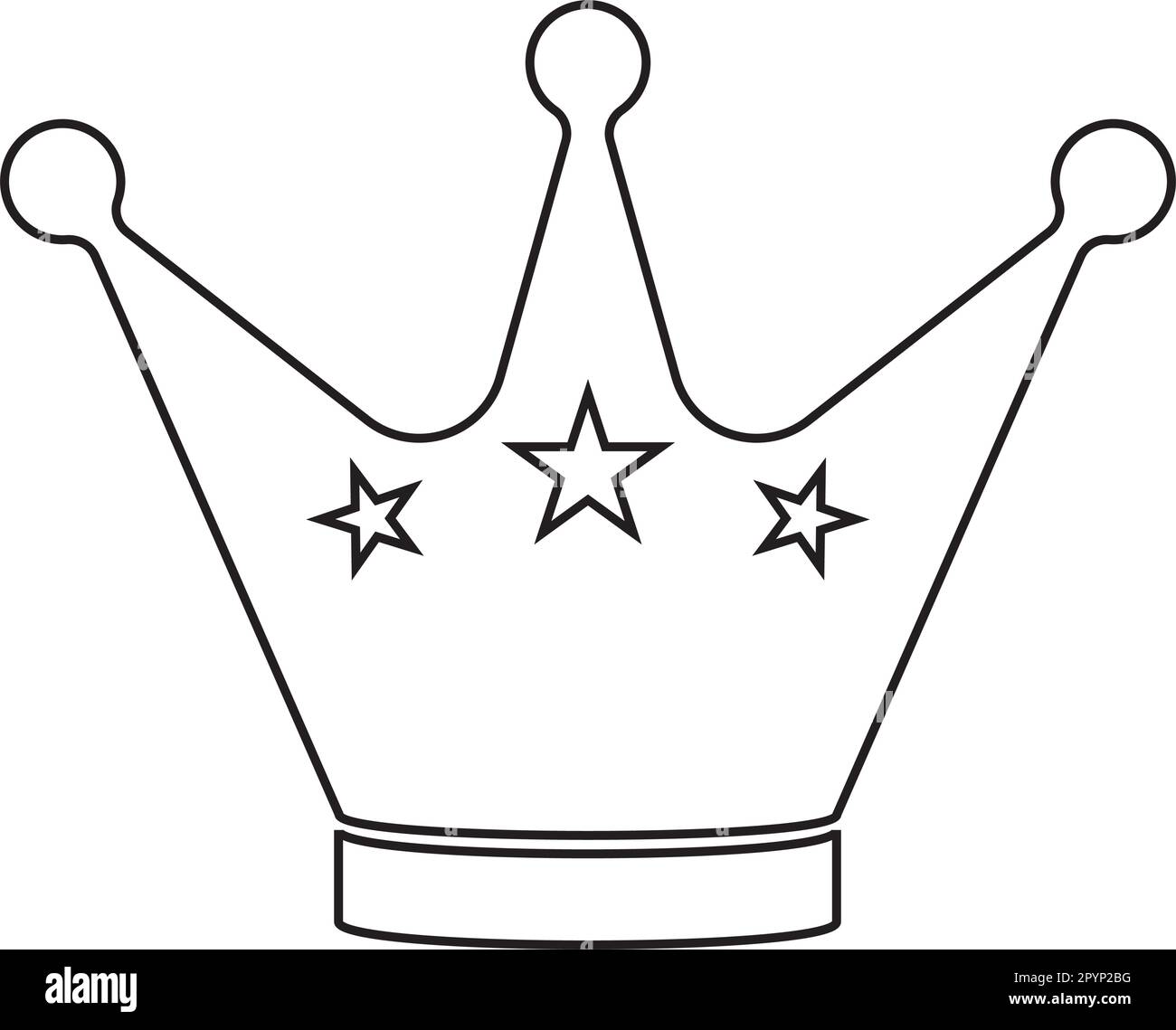 Crown logo vector illustration template design Stock Vector