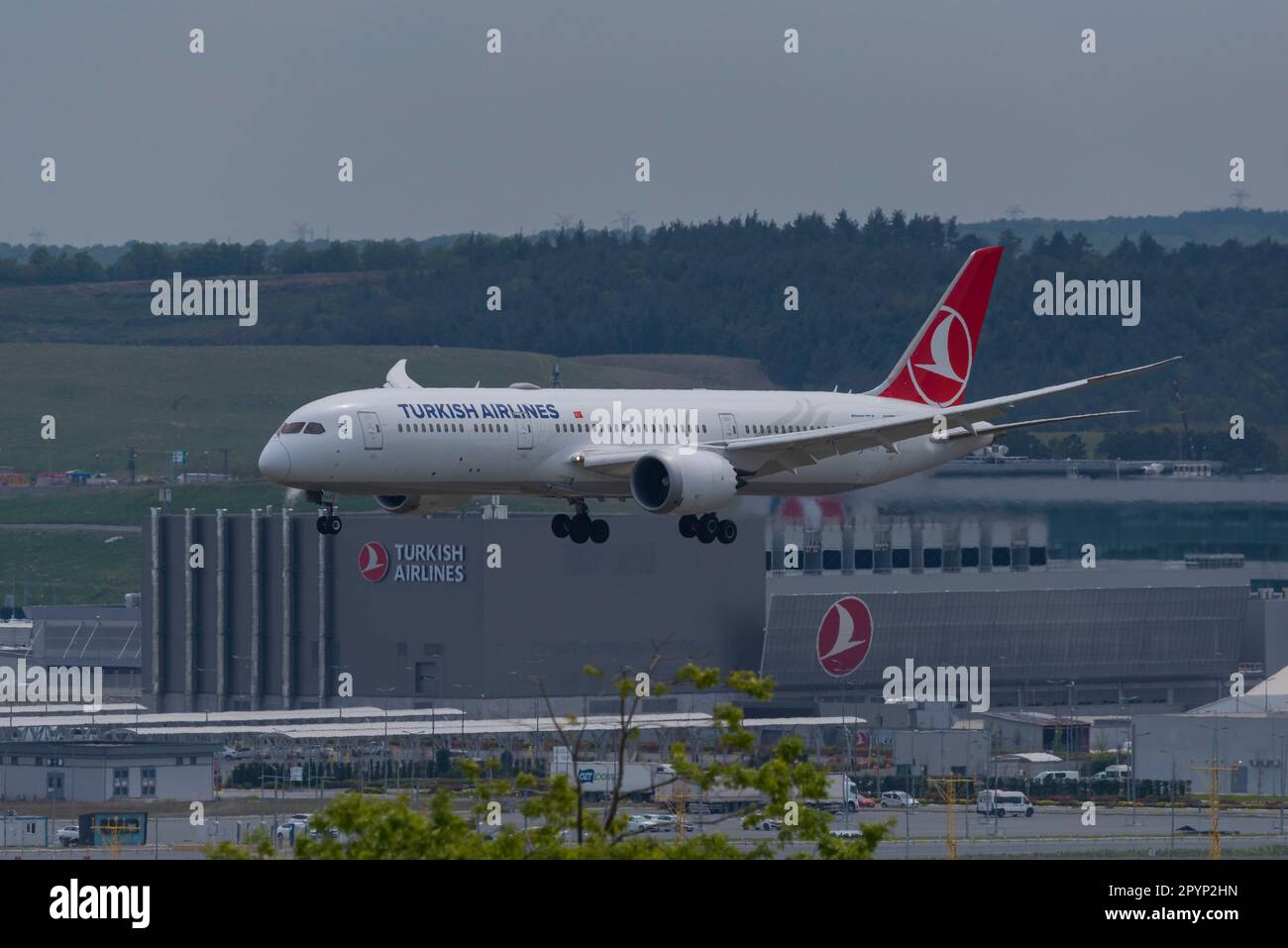 Istanbul, TURKEY April 29, 2023 Istanbul Airport operated by IGA is the main hub of Turkish