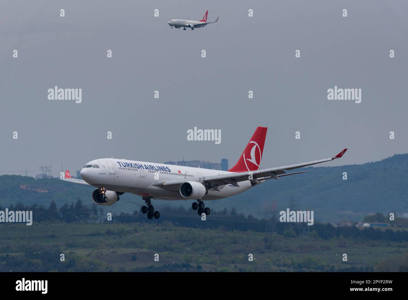 Istanbul, TURKEY April 29, 2023 Istanbul Airport operated by IGA is the main hub of Turkish