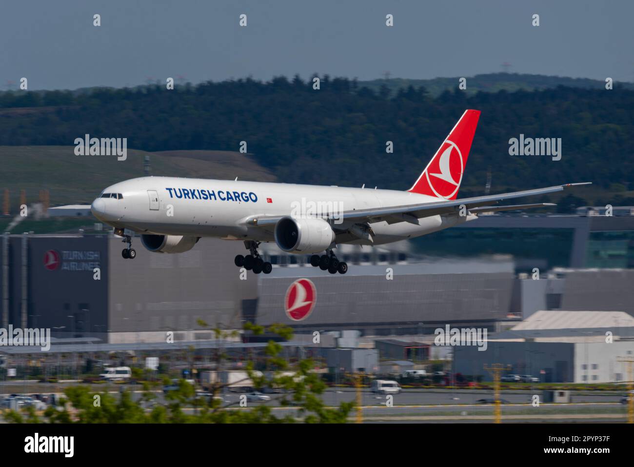 Istanbul, TURKEY April 29, 2023 Istanbul Airport operated by IGA is the main hub of Turkish