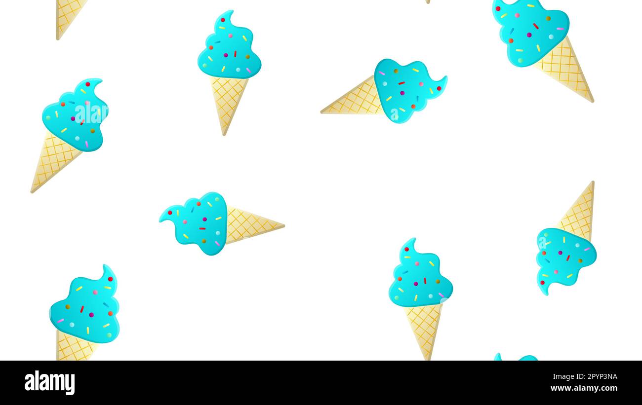 Ice cream cones painting hi-res stock photography and images - Alamy