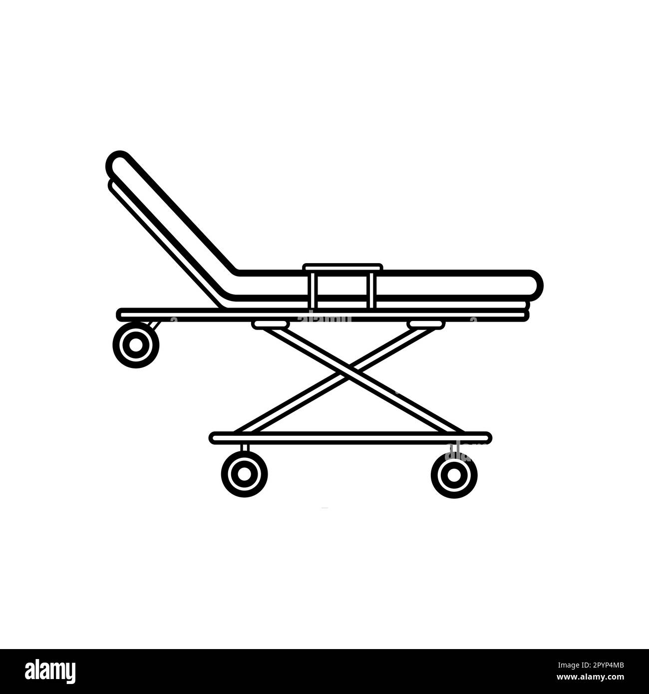 Medical resuscitation ambulance wheelchair for transportation of