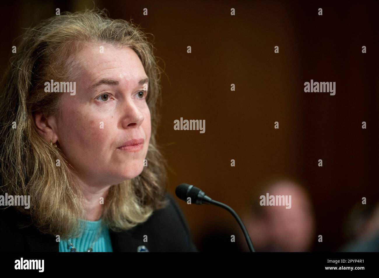 Washington, Vereinigte Staaten. 04th May, 2023. Dawn O'Connell, Assistant Secretary for Preparedness and Response, Administration for Strategic Preparedness and Response, United States Department of Health and Human Services, appears before a Senate Committee on Health, Education, Labor, and Pensions hearing to examine preparing for the next public health emergency, focusing on reauthorizing the Pandemic and All-Hazards Preparedness Act, in the Dirksen Senate Office Building in Washington, DC, Thursday, May 4, 2023. Credit: Rod Lamkey/CNP/dpa/Alamy Live News Stock Photo