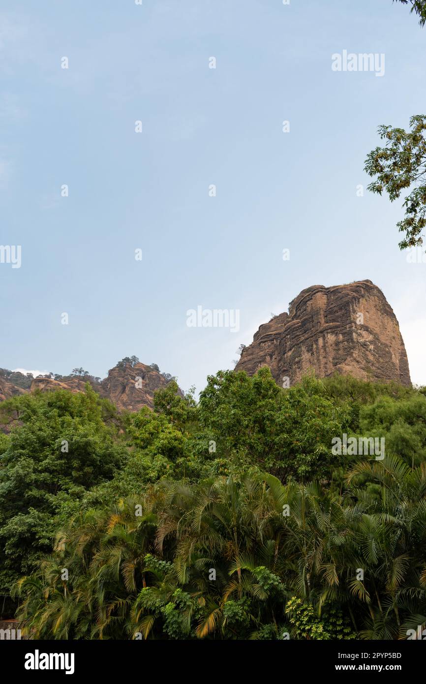 mexico, panoramic, scenery, ecology, high, scape, rock, reserve, rural, saw, scenic, hill, nature, green, destination, scenic view, mountain, landscap Stock Photo