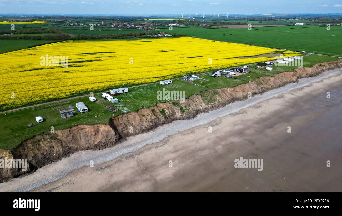 Coastal Erosion Holderness UK Stock Photo Alamy